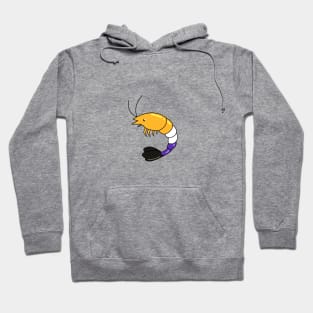 Pride Shrimp Non-Binary Hoodie